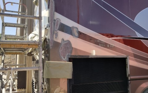 Finished glass repairs, on to body work